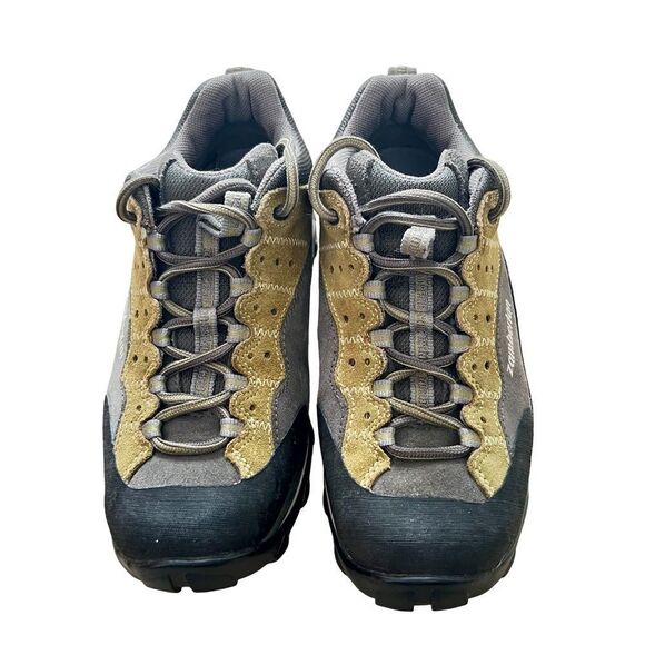 Zamberlan Olive Green Grey Suede Lace Up Hiking Trail Sneakers - Picture 2 of 11